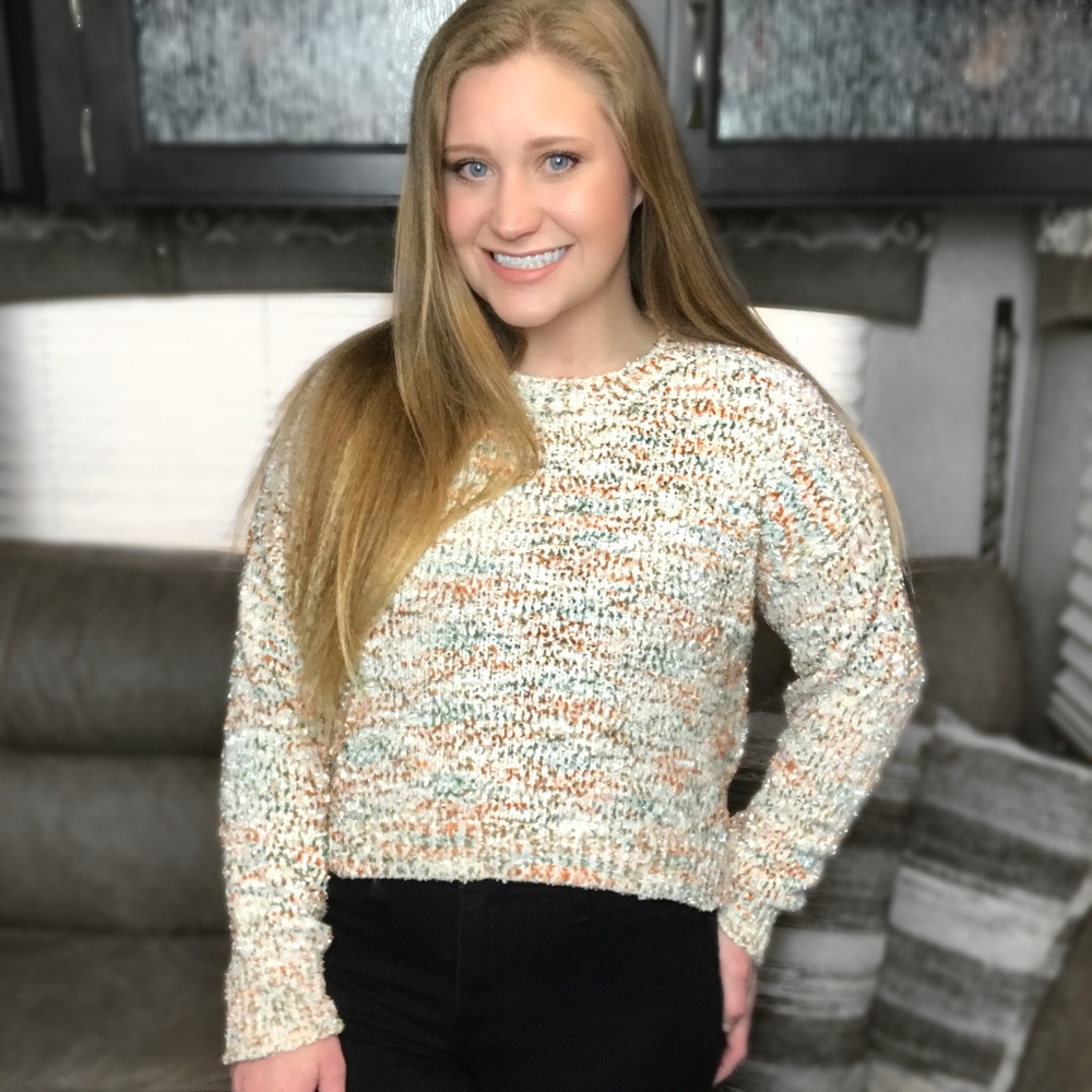 Couldn't Be Better Confetti Sweater